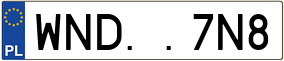 Truck License Plate